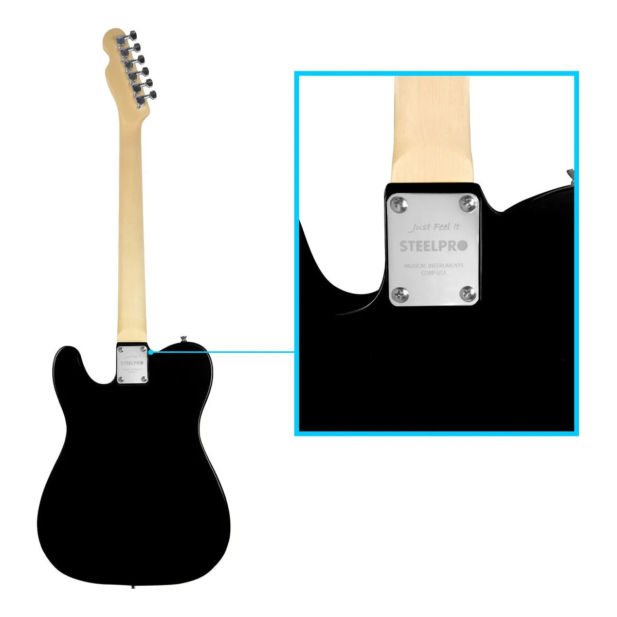 Paquete Guitarra Electrica Series Jethro By Steelpro 072-sk Color Confederate Flag Material Del Diapasón Negro Laminado Orientación De La Mano Diestro