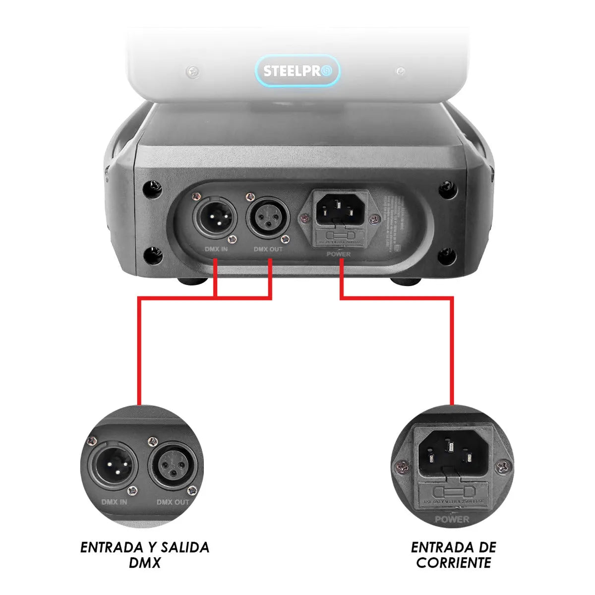 Par Cabezas Movil Led Beam 100w Con Maleta By Steelpro