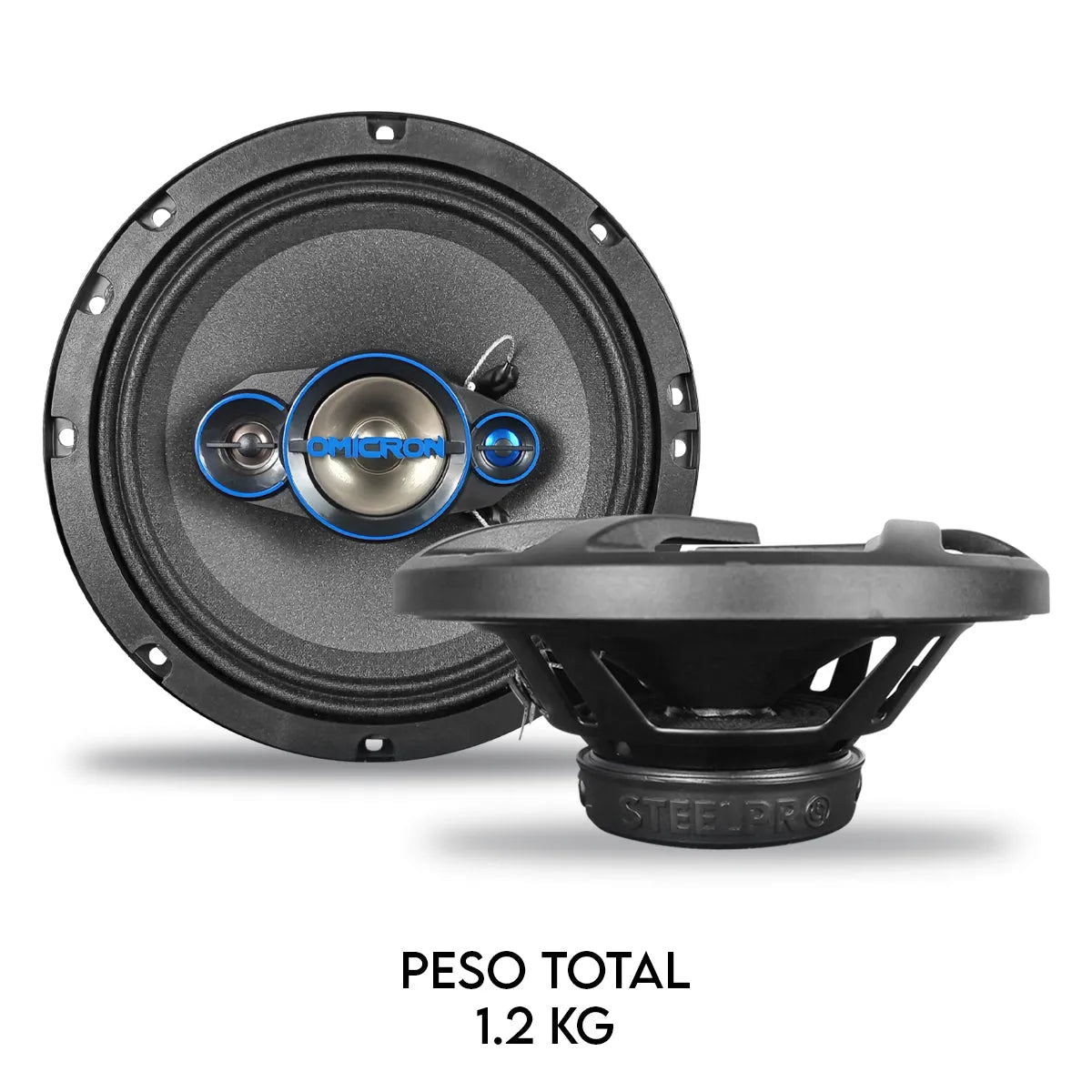 Par De Bocina De 6.5 4 Vias Full Range Omicron By Steelpro Color Negro