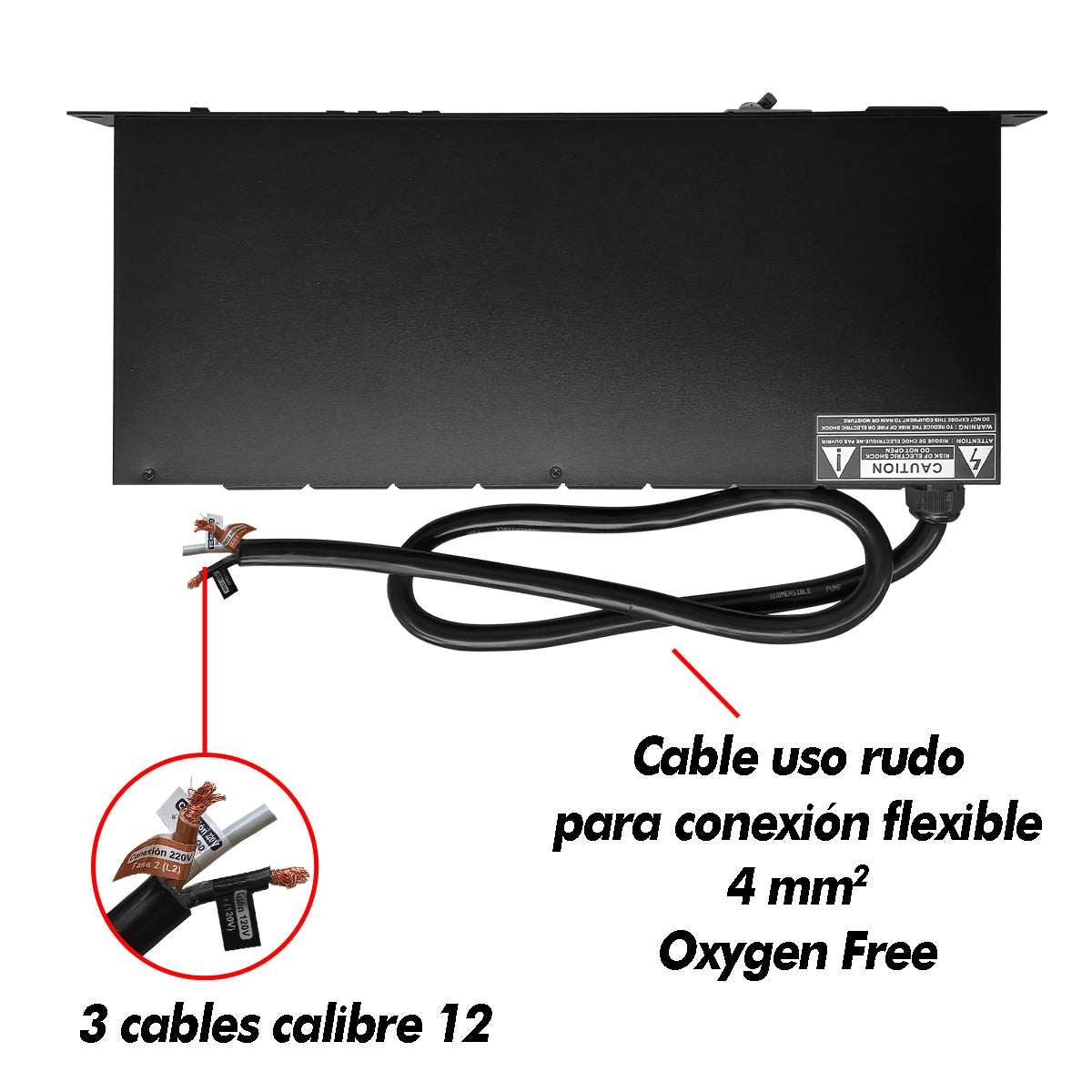 SW-PRO-103A Supresor de Picos 9 Conectores Para Rack 220V Ready Compatible 110V 6000W Protección Eléctrica 8 Contactos Protegidos Audio Iluminación DJ Steelpro