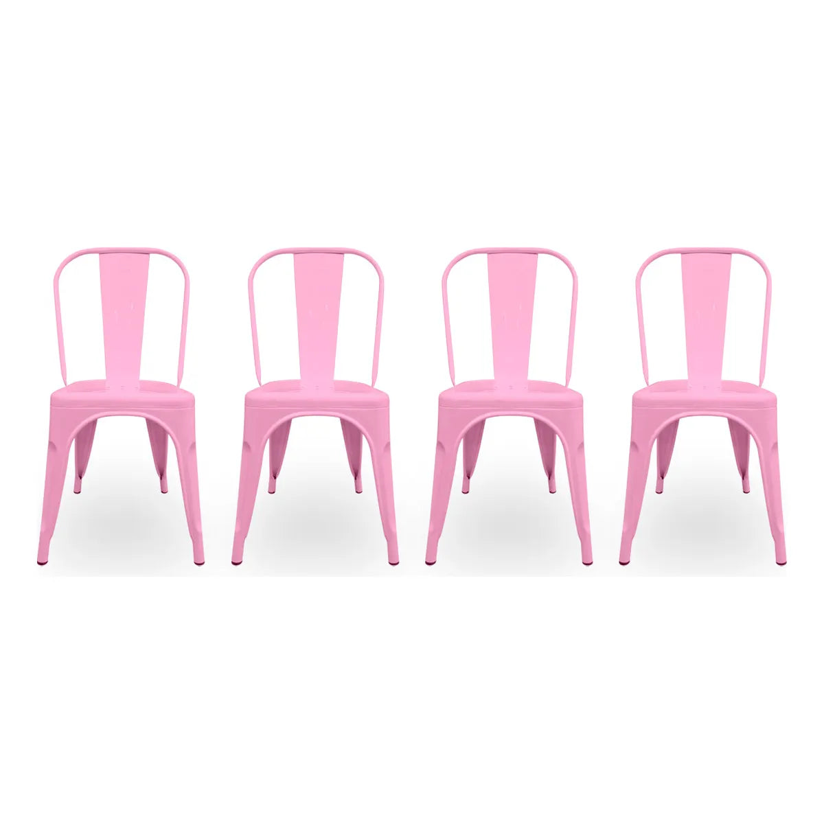 Set De 4 Sillas Tolix Metal Comedor Vintage Hogar - Bellair