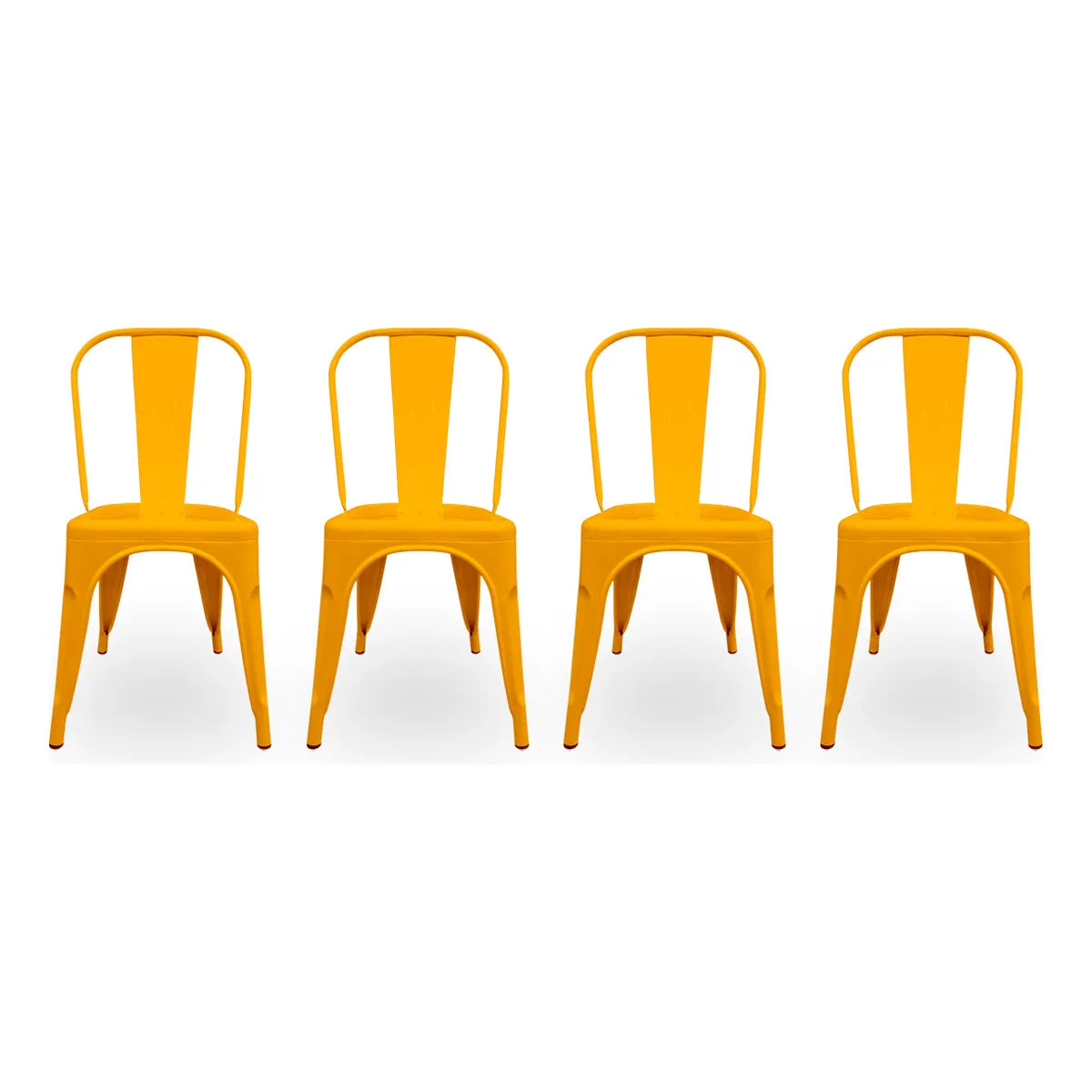 Set De 4 Sillas Tolix Metal Comedor Vintage Hogar - Bellair