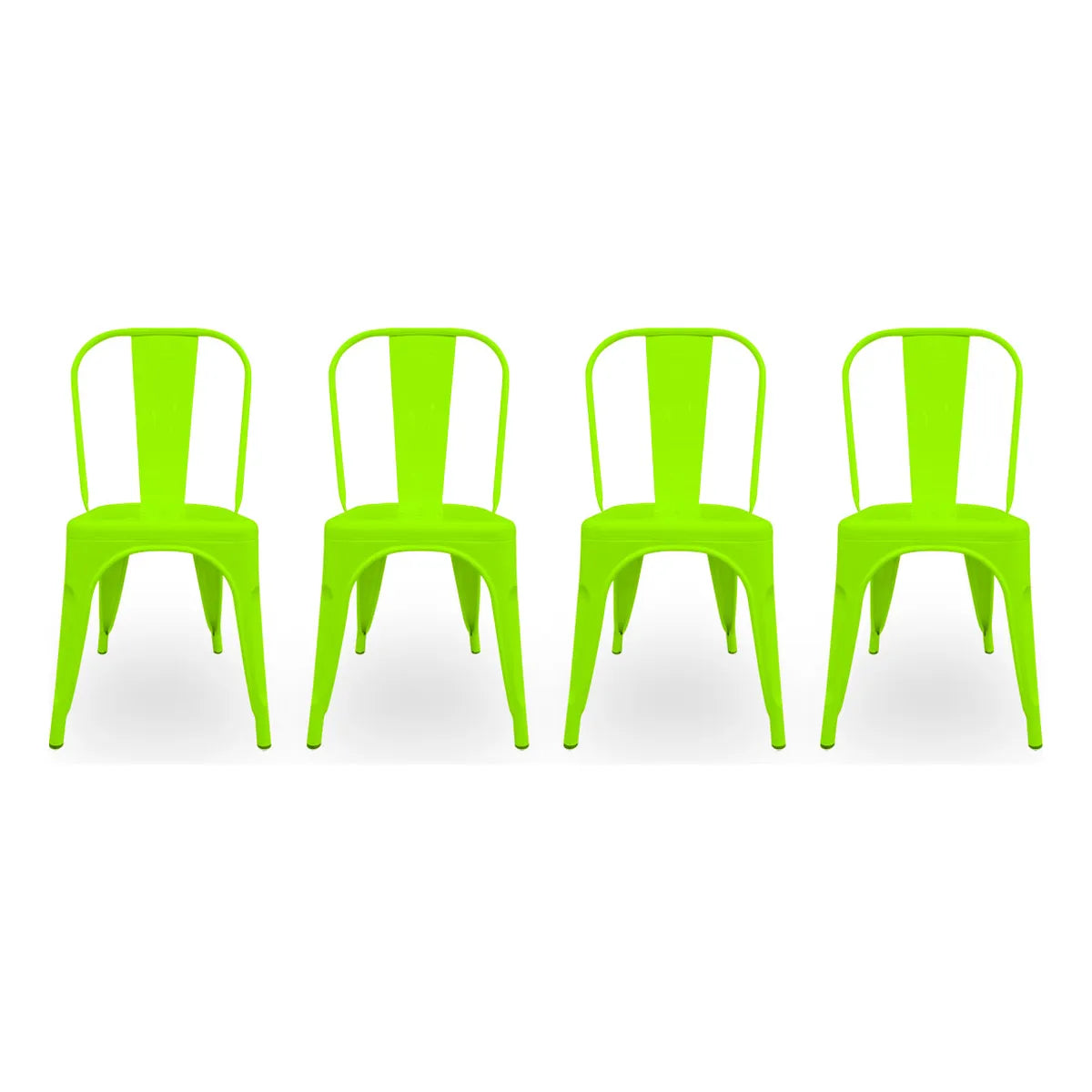Set De 4 Sillas Tolix Metal Comedor Vintage Hogar - Bellair