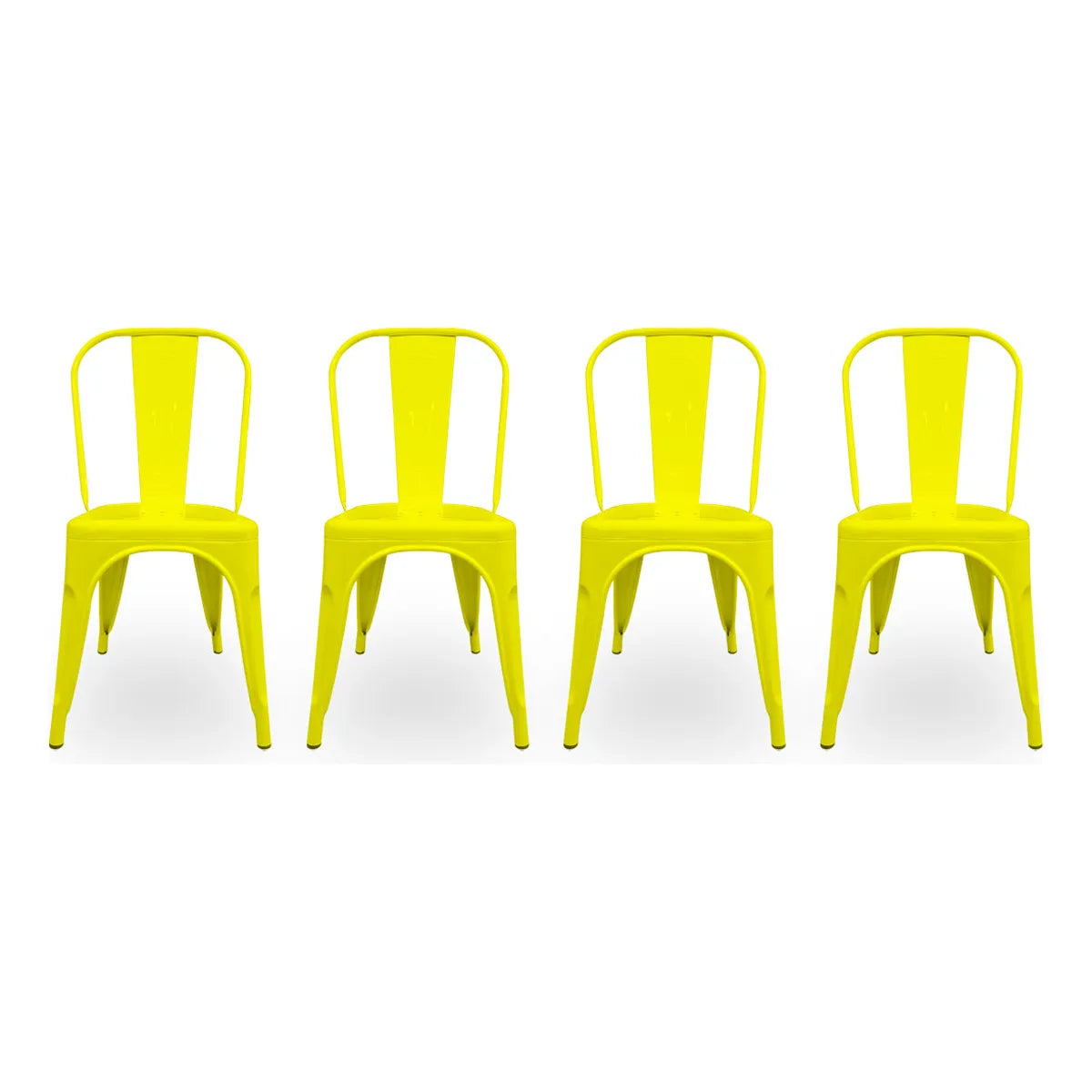 Set De 4 Sillas Tolix Metal Comedor Vintage Hogar - Bellair