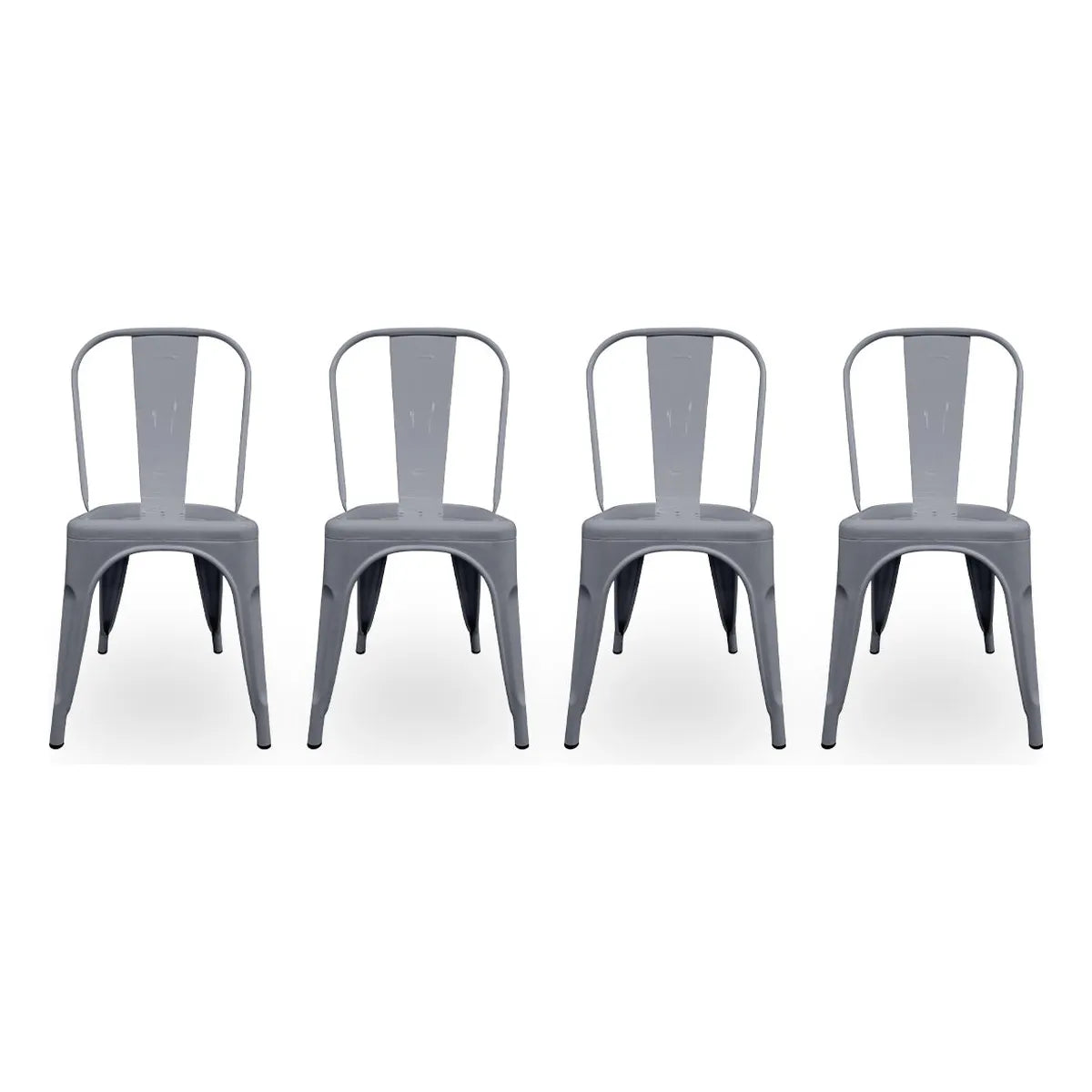Set De 4 Sillas Tolix Metal Comedor Vintage Hogar - Bellair