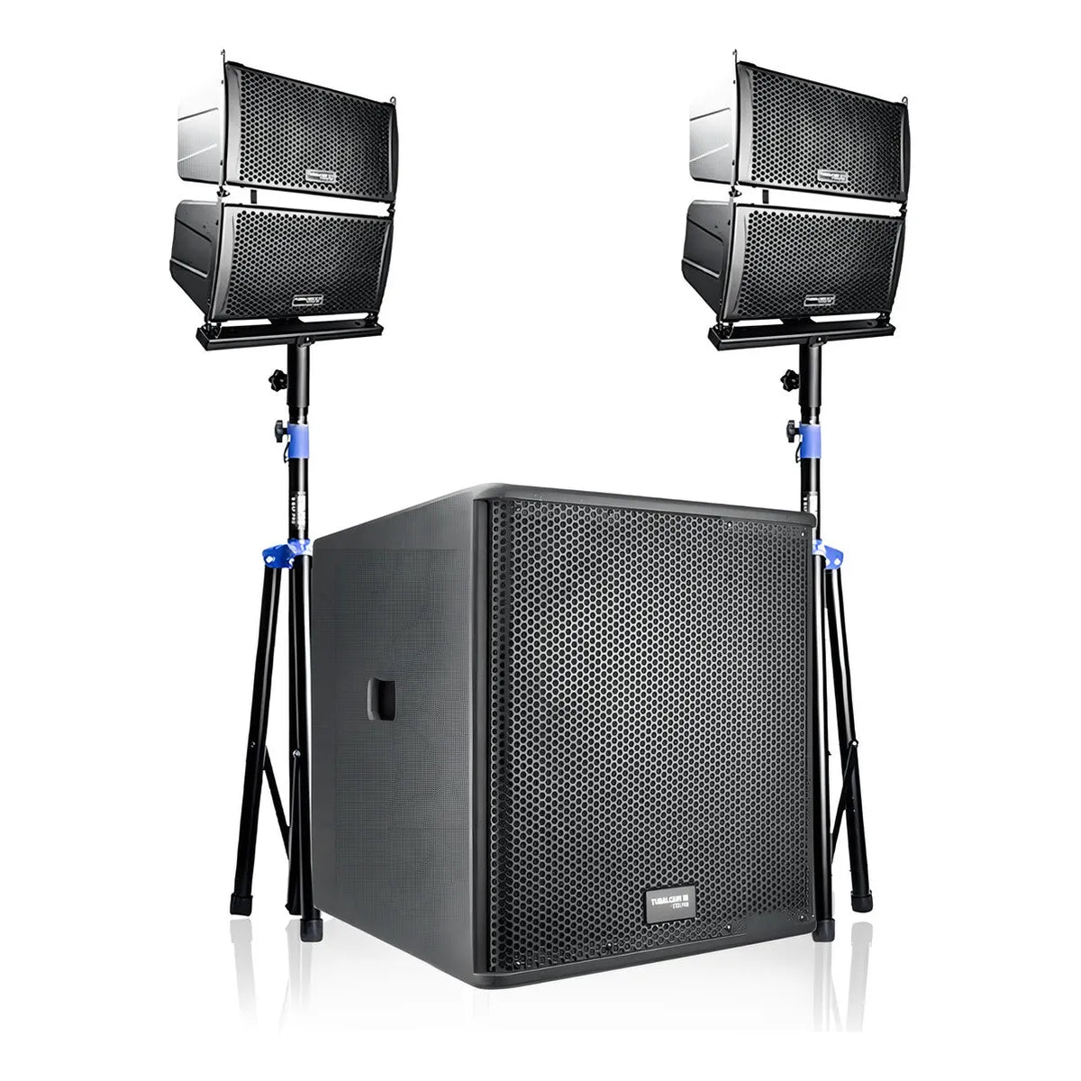Sistema De Audio Profesional Steelpro Lineal Tubalcain 18 Color Negro