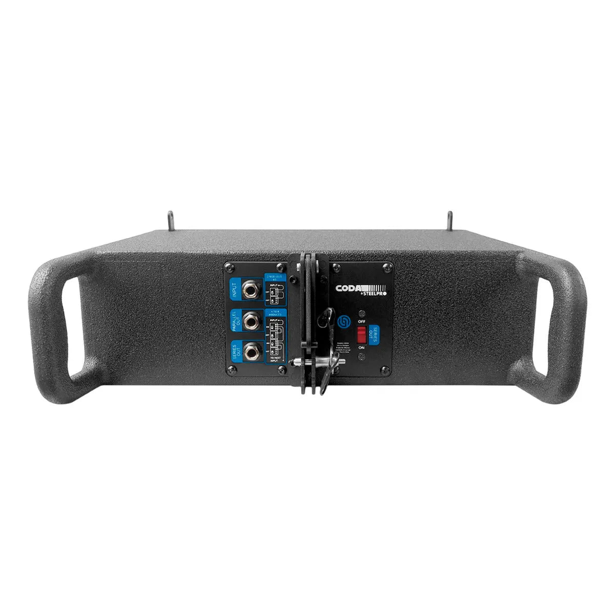 Sistema Lineal Coda Set De 8 Satélites 1 Subwoofer Steelpro Color Negro