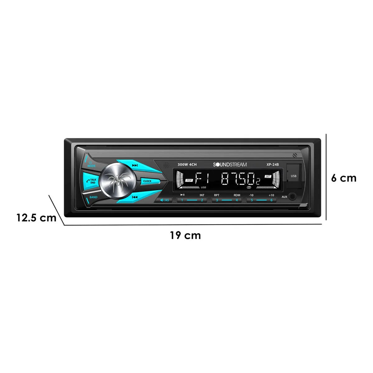 Soundstream Vm Xp-24b Autoestéreo Para Auto Con Usb Y Bluetooth