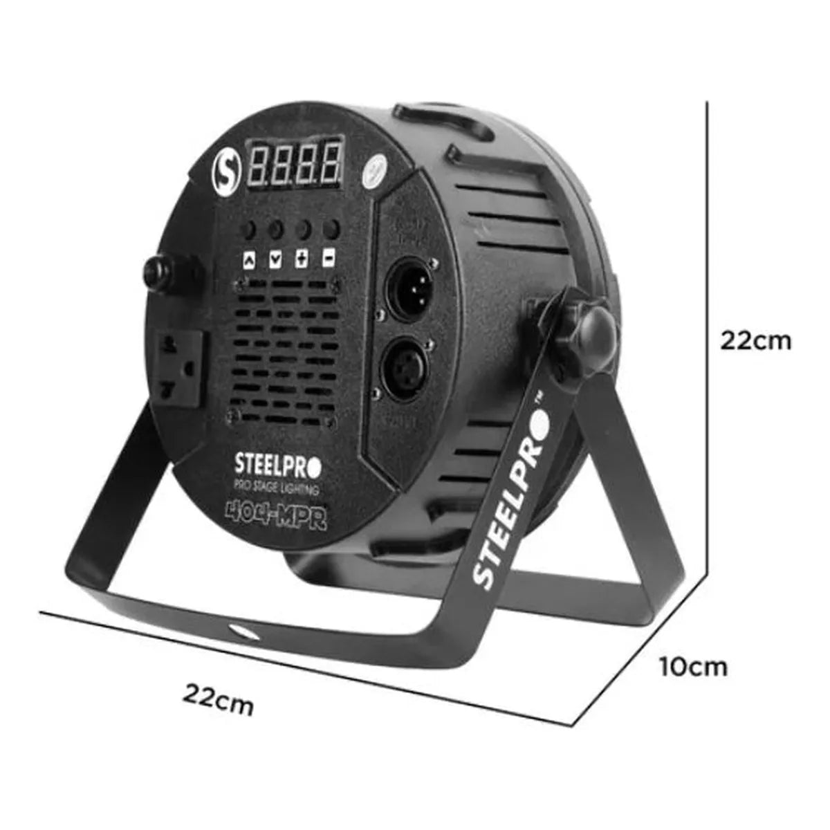 Steel Pro Cañon Par Led 40x3.20w Rgb + Ámbar 4 En 1 404-mpr