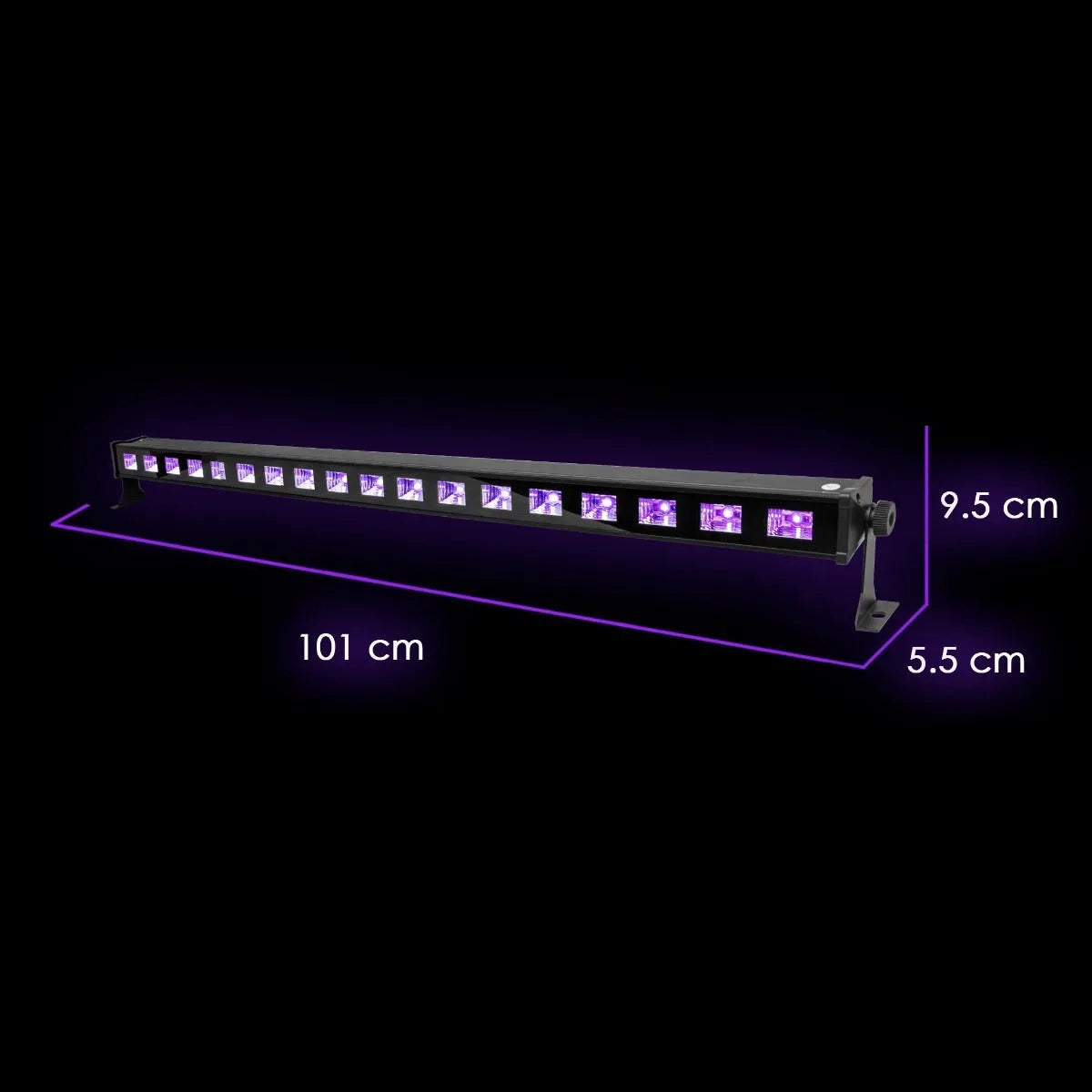 Steelpro - Barra Led 18x5 Watts Uv Efecto Neon Uv185bar, Dj