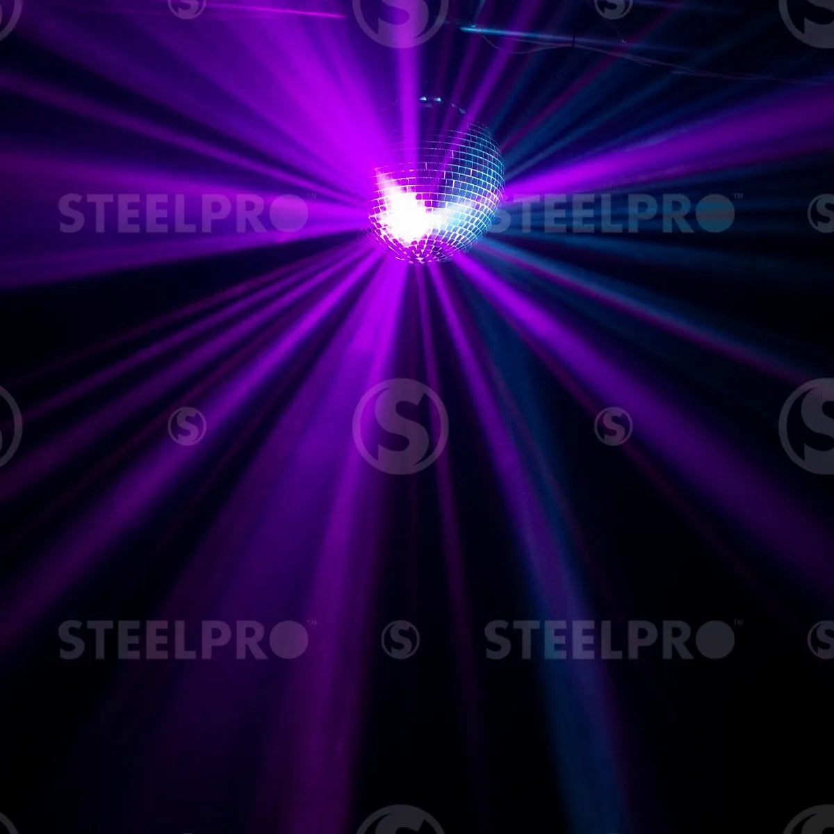 Steelpro - Esfera De Espejos Retro Motorizada 12