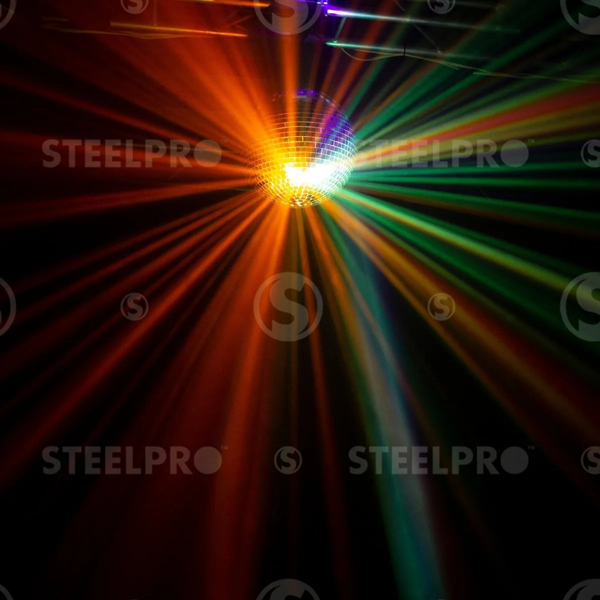 Steelpro - Esfera De Espejos Retro Motorizada 12