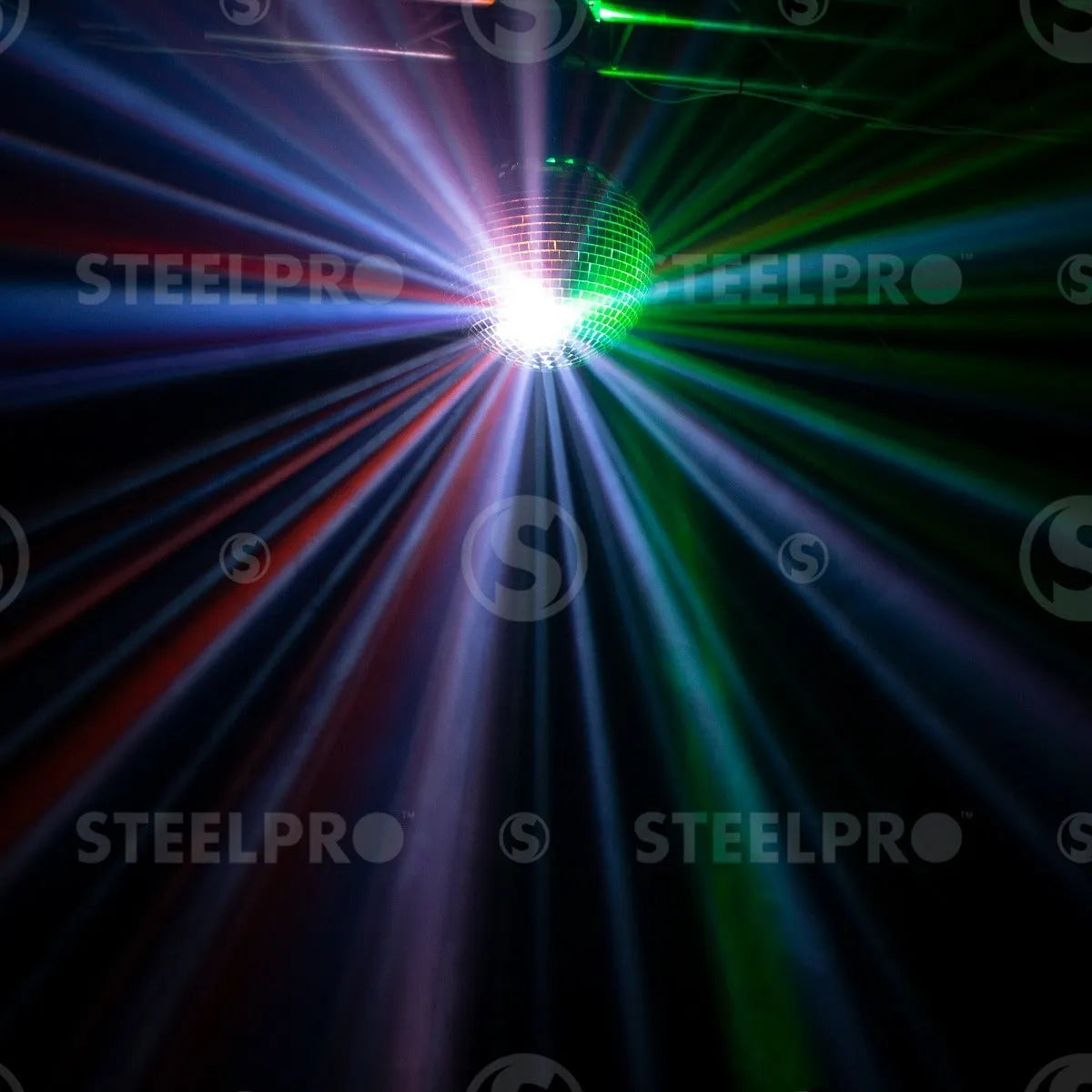 Steelpro - Esfera De Espejos Retro Motorizada 12