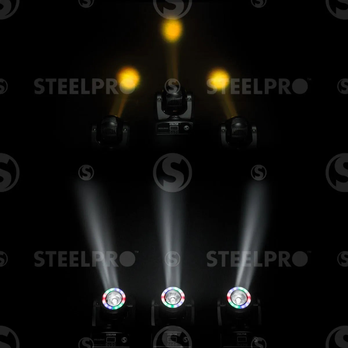 Steelpro Bag Con 2 Cabezas Móvil Led Beam 1x60watts, Rgbw