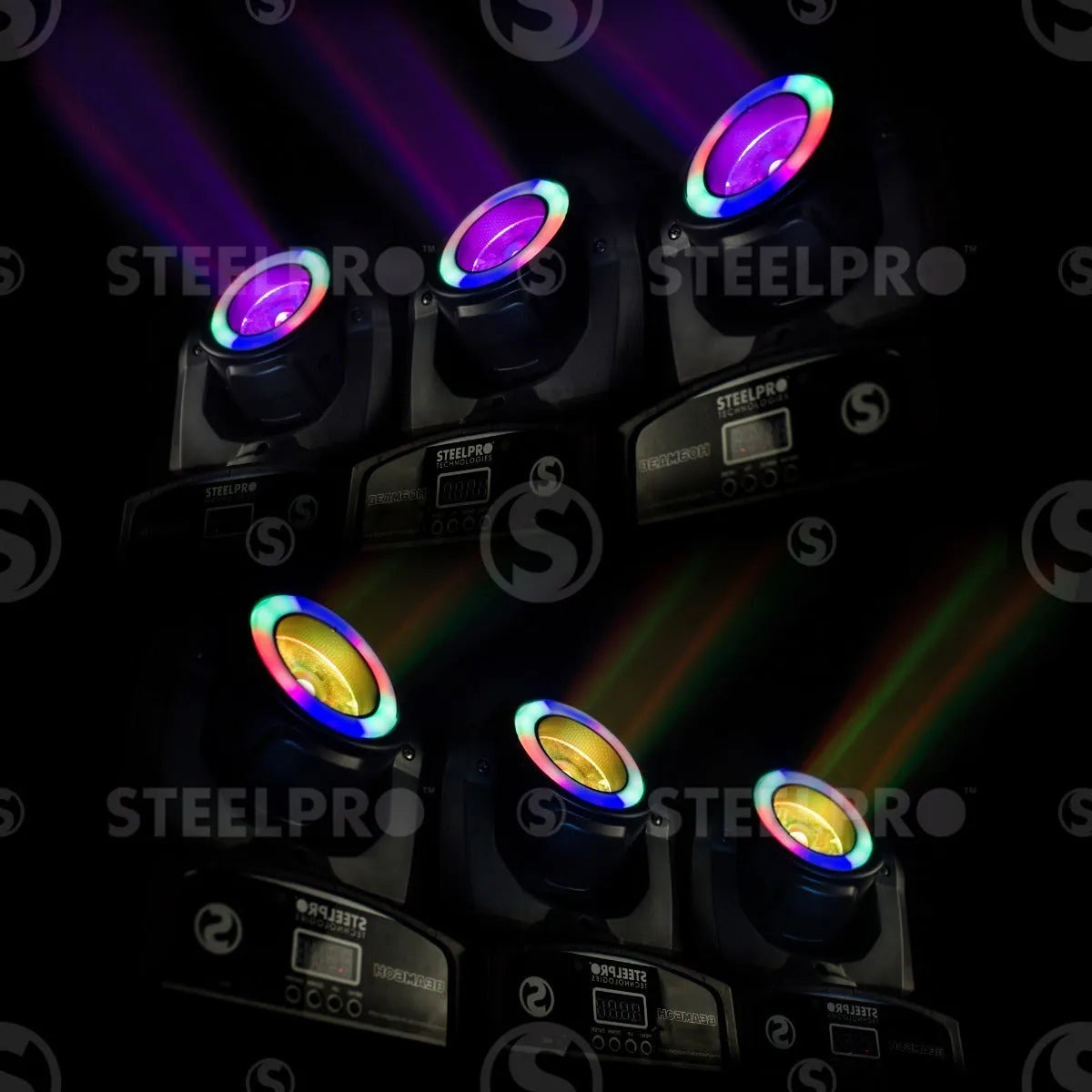 Steelpro Bag Con 2 Cabezas Móvil Led Beam 1x60watts, Rgbw