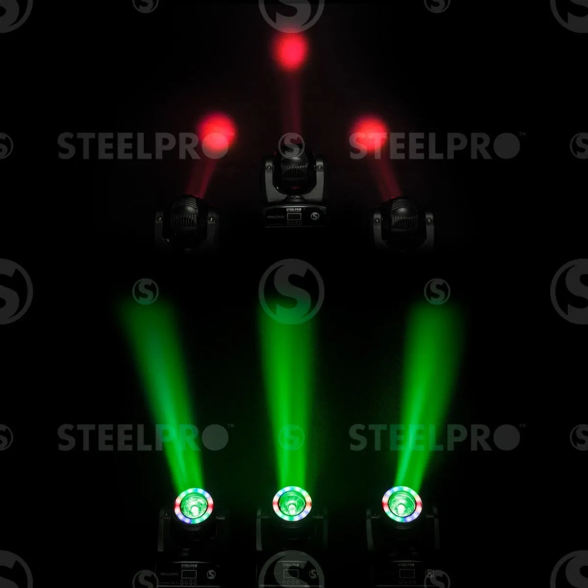 Steelpro Bag Con 2 Cabezas Móvil Led Beam 1x60watts, Rgbw