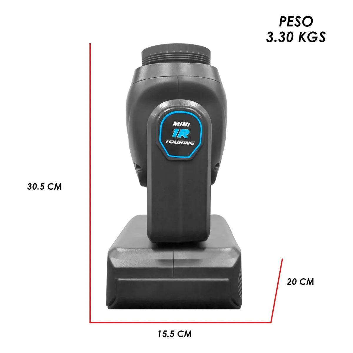 Steelpro Cabeza Móvil Beam Mini 1r Turing 1x80w Con Aro Smd