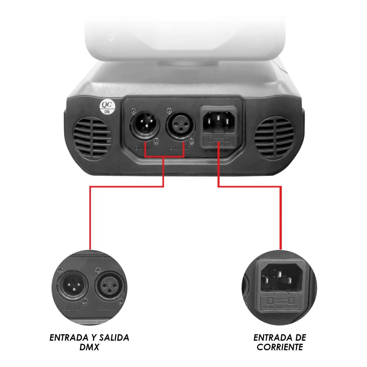 Steelpro Cabeza Móvil Beam Mini 1r Turing 1x80w Con Aro Smd