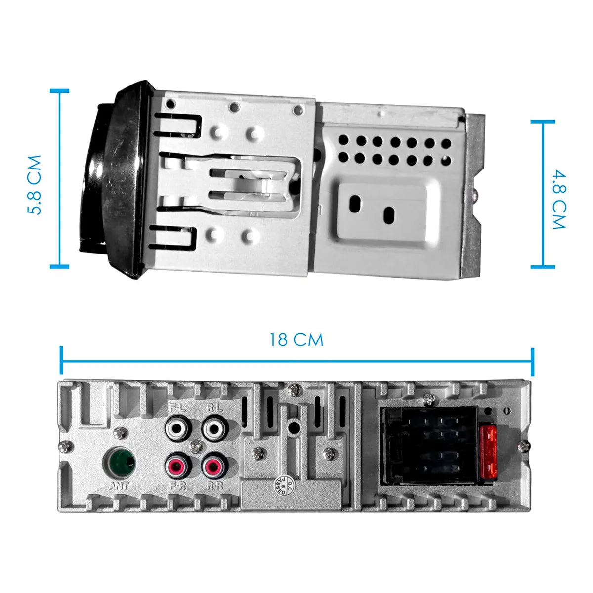Steelpro Kit Autoestereo Bluetooth Bocina 6x9 Y Bocinas 6.5