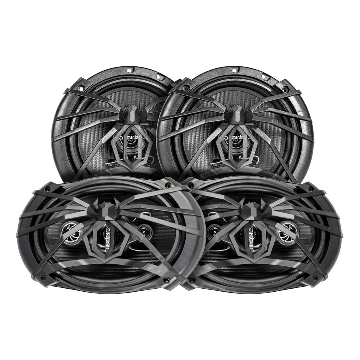 Steelpro Kit Autoestereo Bluetooth Bocina 6x9 Y Bocinas 6.5