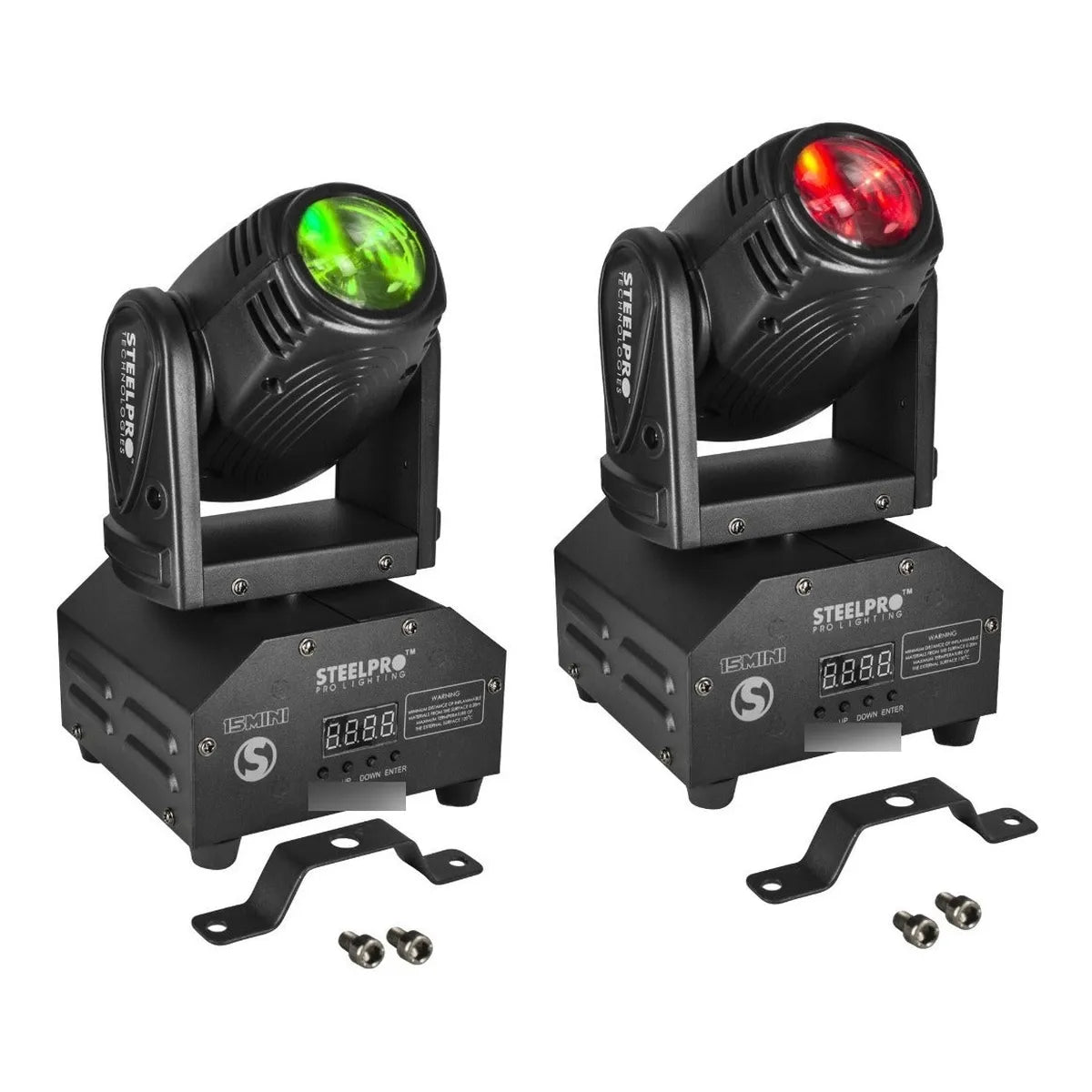 Steelpro Maleta Con 2 Mini Cabezas Móvil Beam Rgbw, 4 En 1