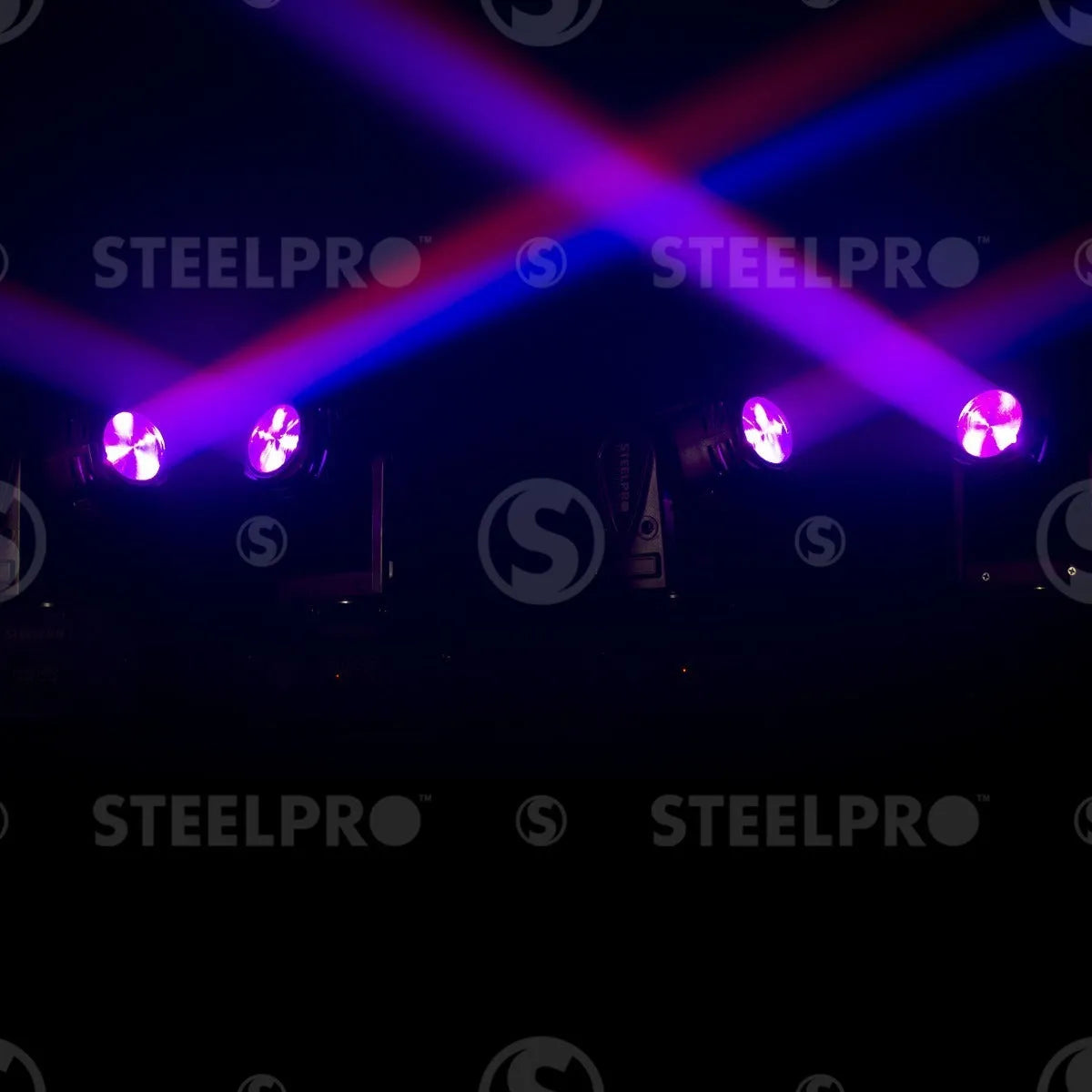 Steelpro Mini Cabeza Móvil Beam Rgbw, 4 En 1, 15 Watts