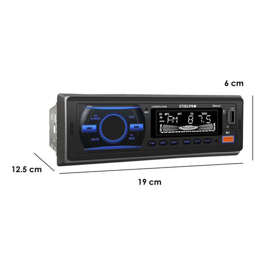 Steelpro Technologies Carbon-903b Autoestereo Bluetooth Usb Multicolor