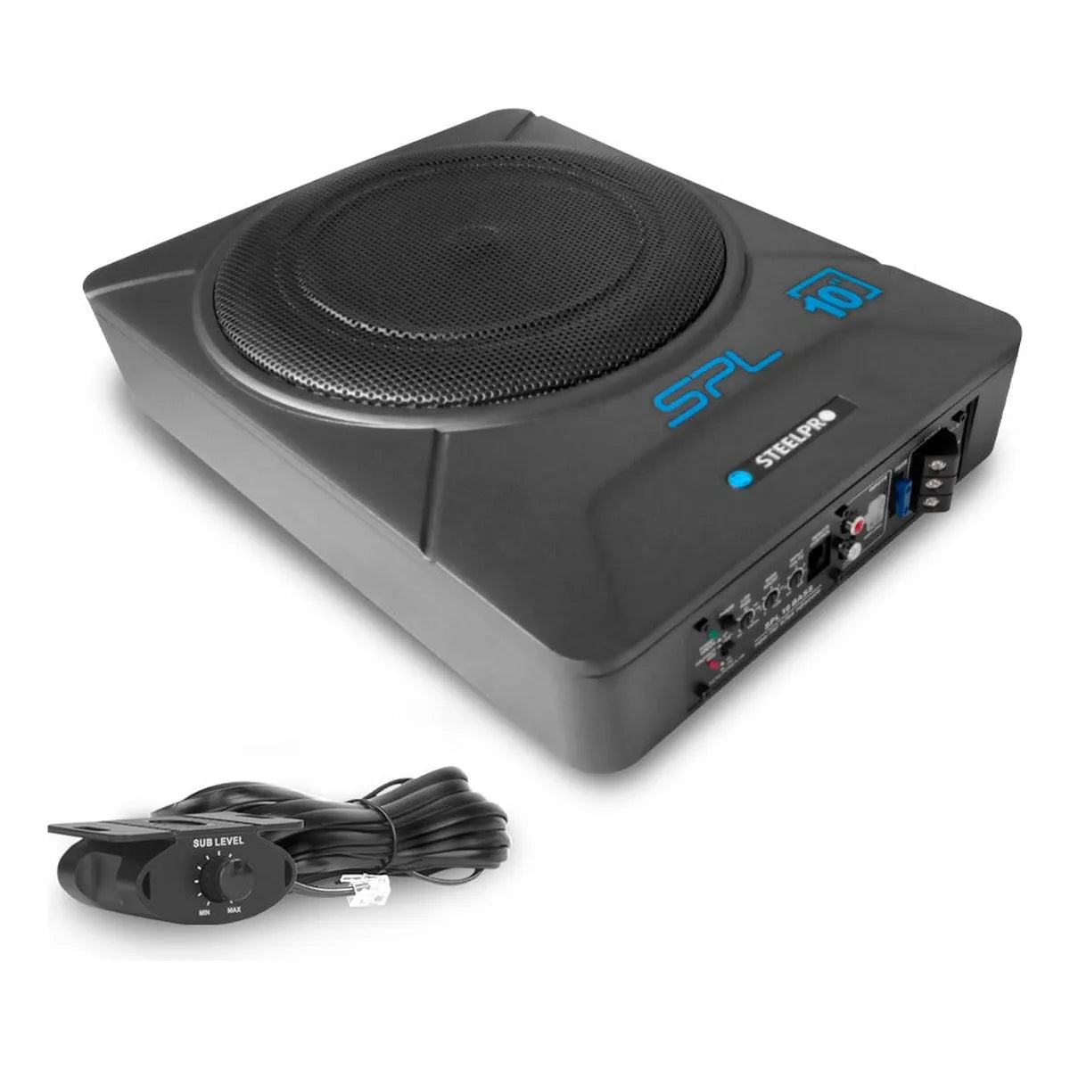 Subwoofer Amplificado 10 Autopower 800w By Steelpro Color Negro