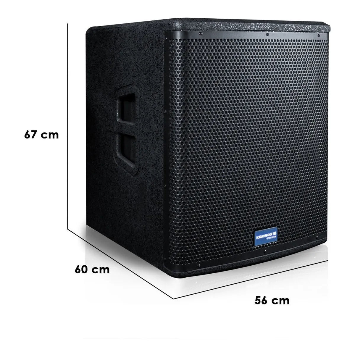 Subwoofer Profesional Dsp 750w Clase D Kronos 18 Steelpro Color Negro