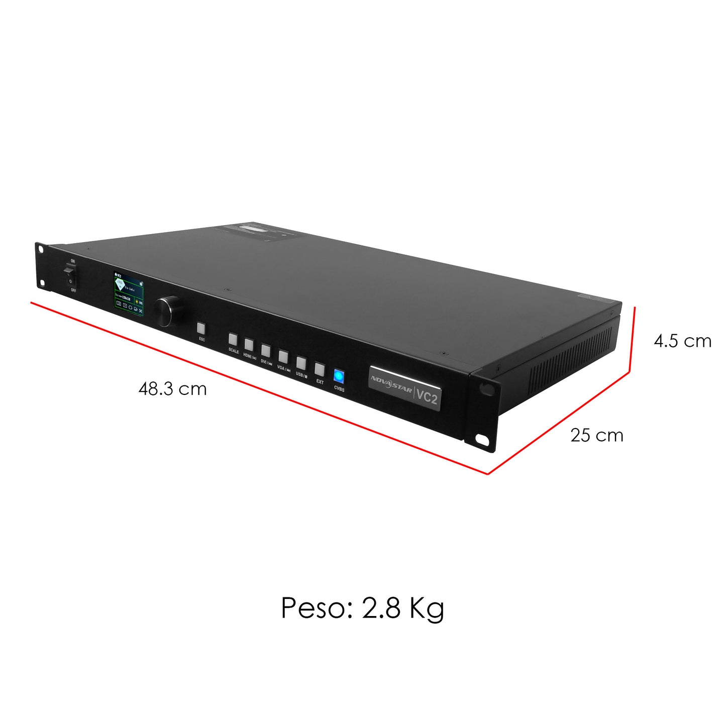 VC2 Procesador Video Controlador Pantalla Led Novastar