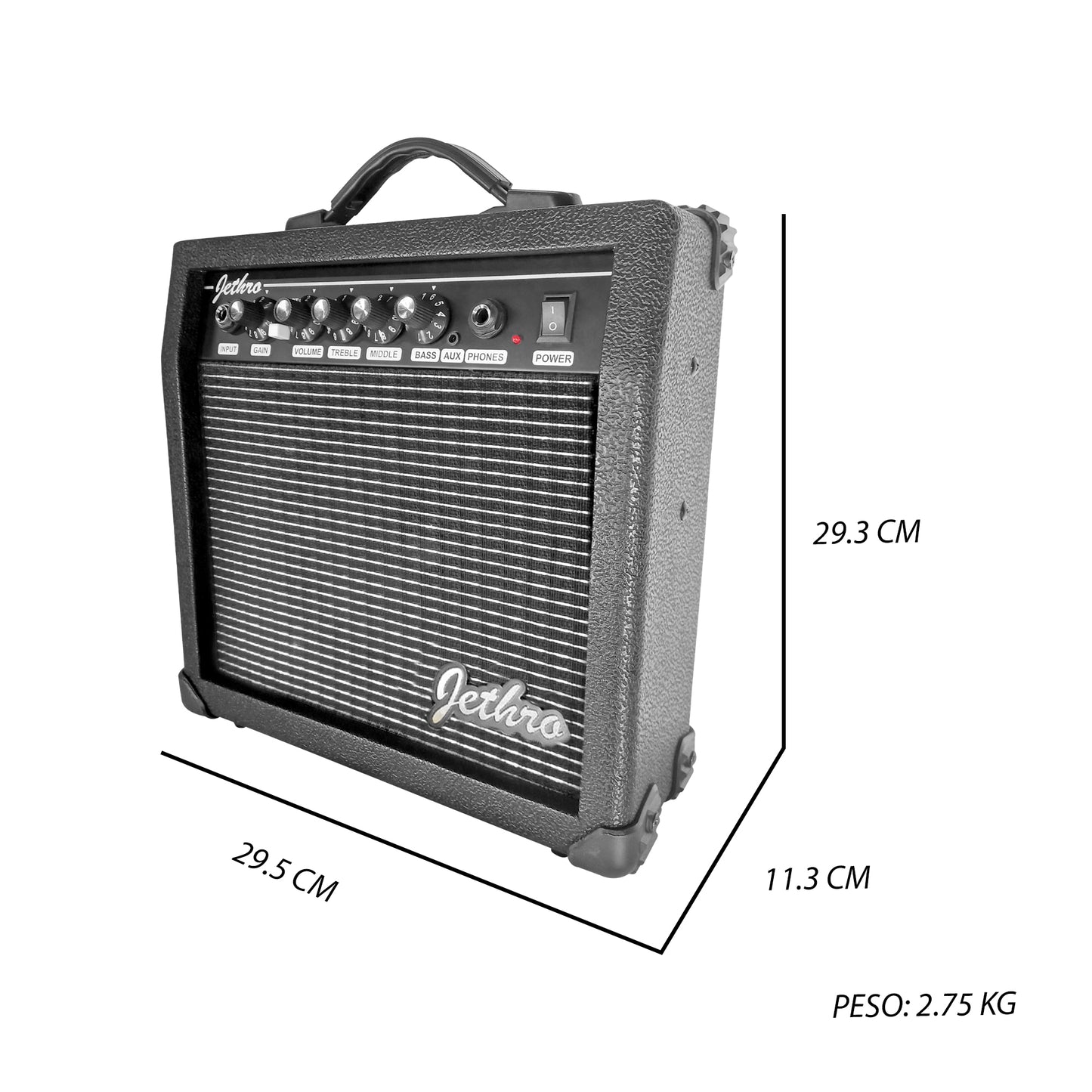Paquete Guitarra Electrica Jethro 019-SK Series By Steelpro Str