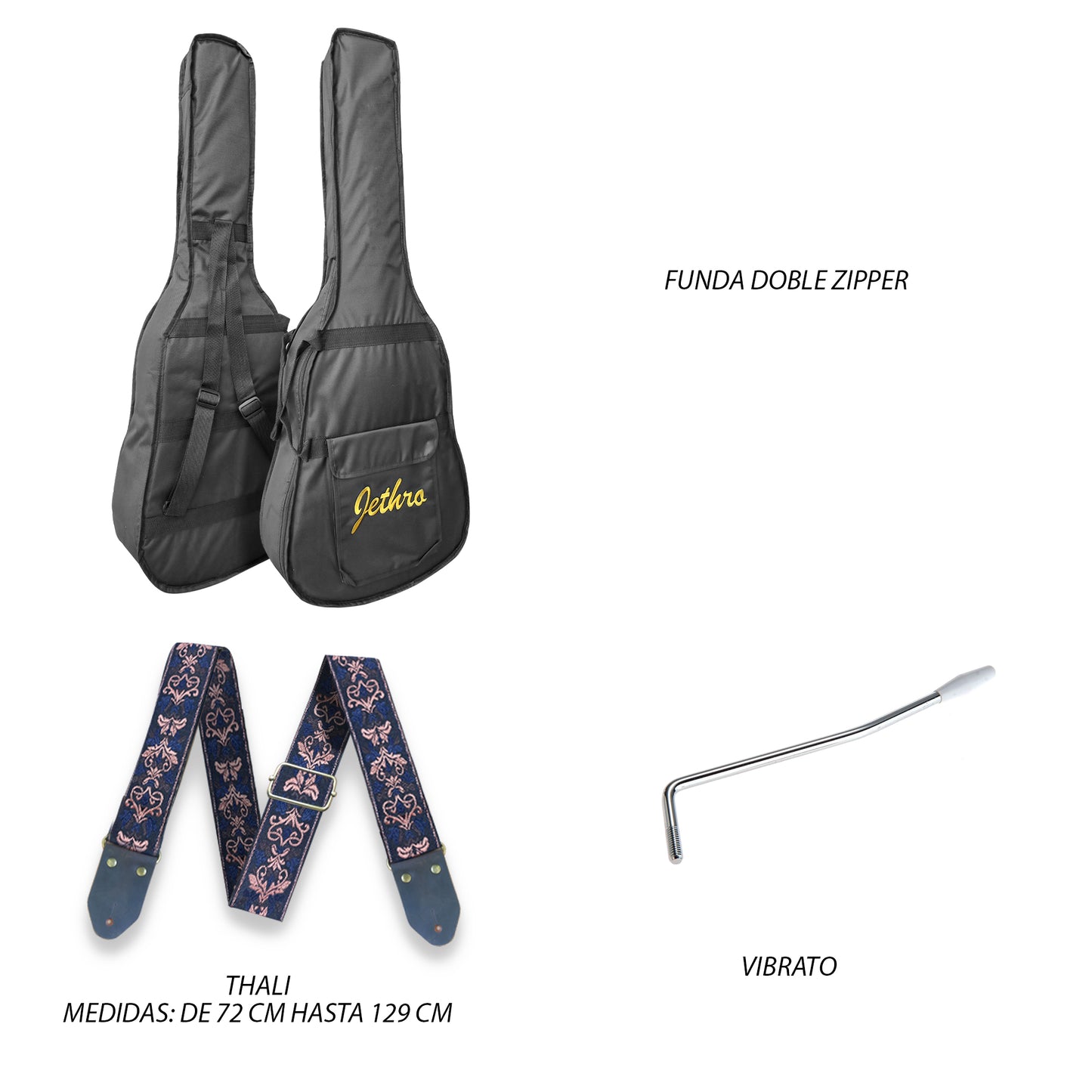 Paquete Guitarra Electrica Jethro 019-SK Series By Steelpro Str