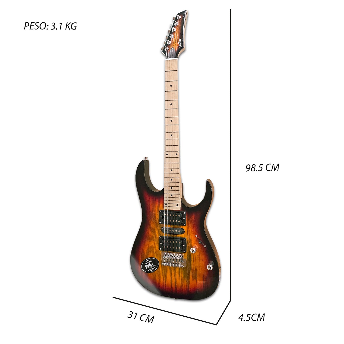 Paquete Guitarra Electrica Jethro 041-SK Series By Steelpro