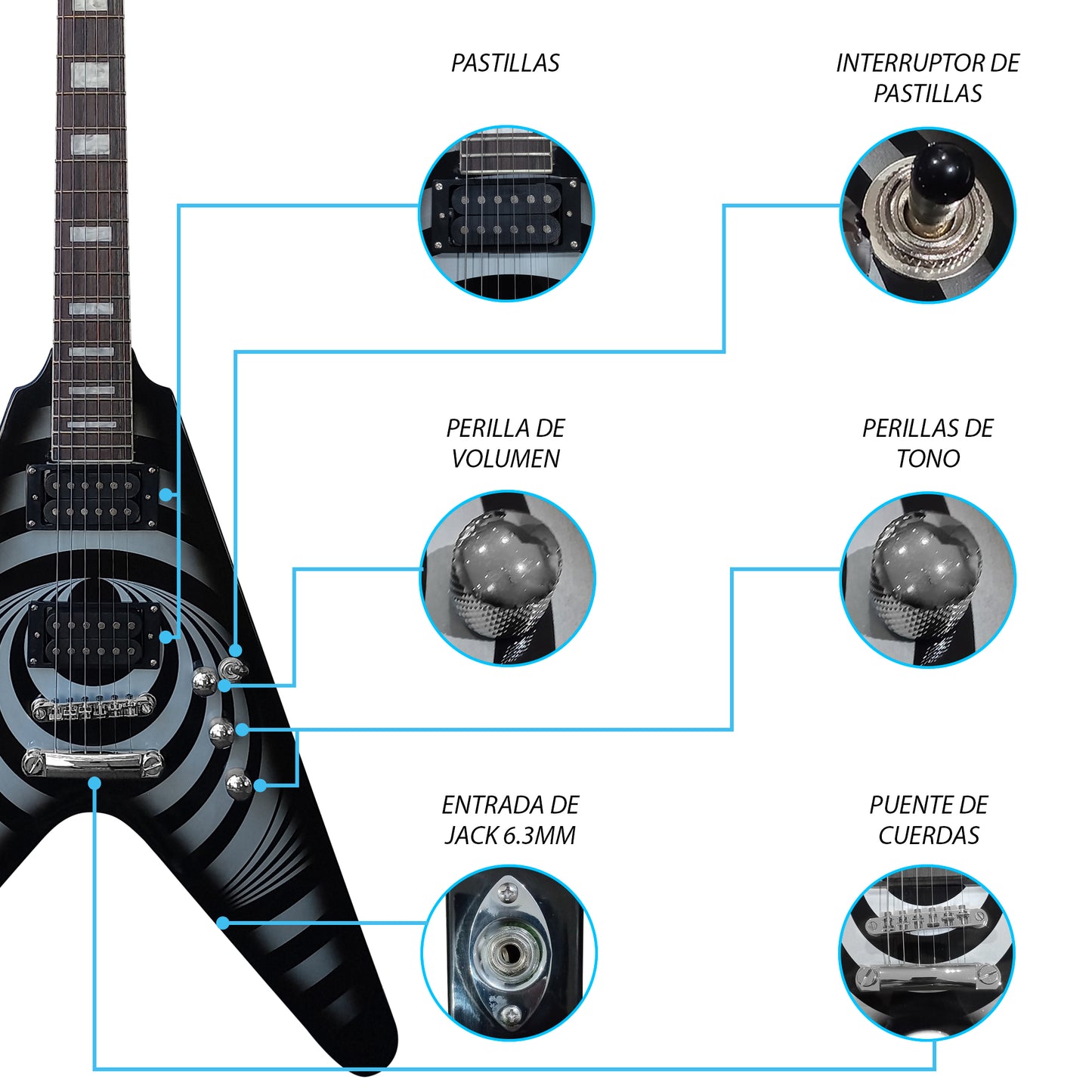 Guitarra Electrica Series Jethro By Steelpro 071-lx