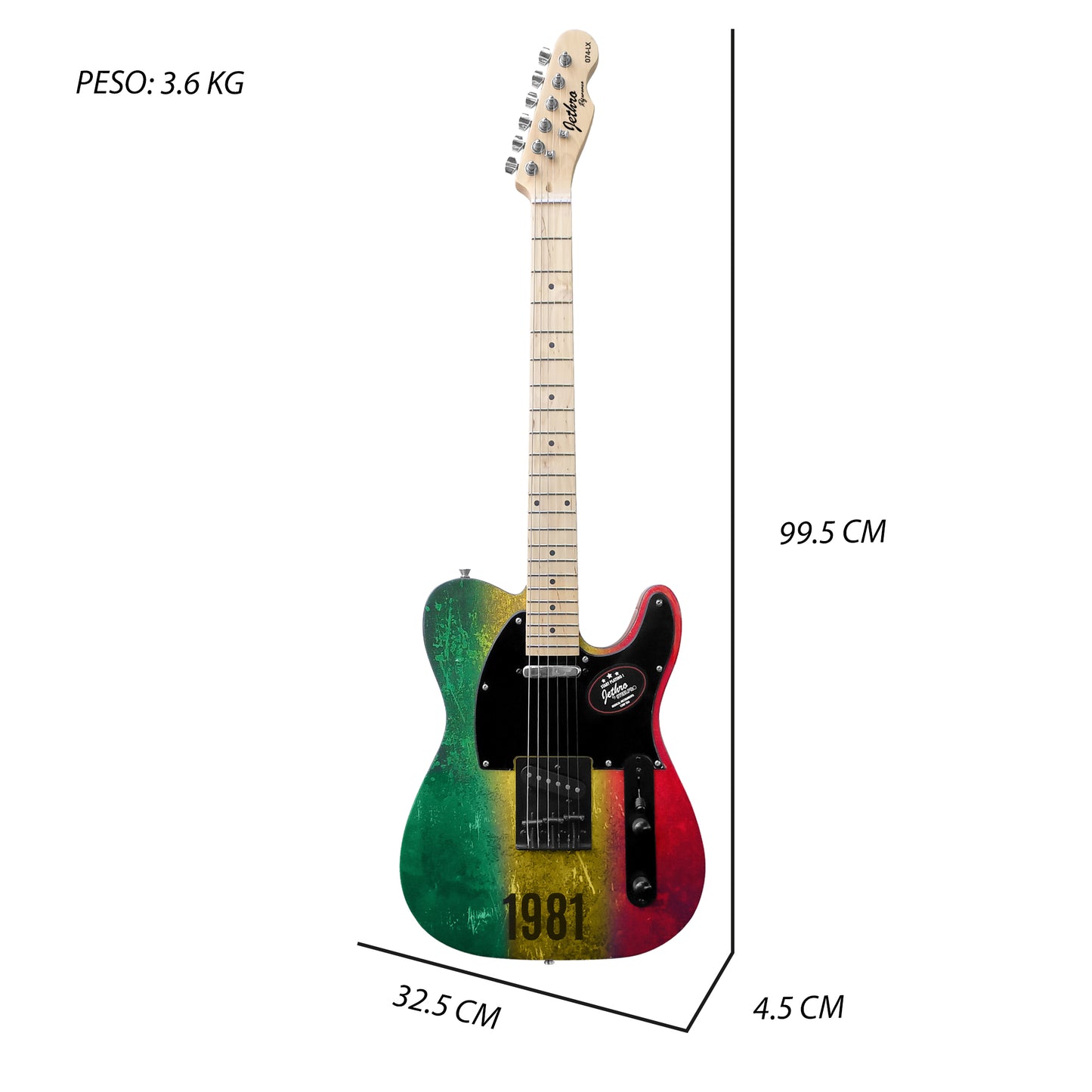 Guitarra Electrica Series Jethro By Steelpro 074-lx