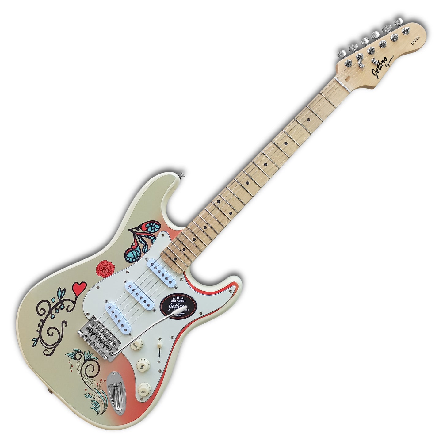 Guitarra Electrica Jethro Series By Steelpro 077-lx