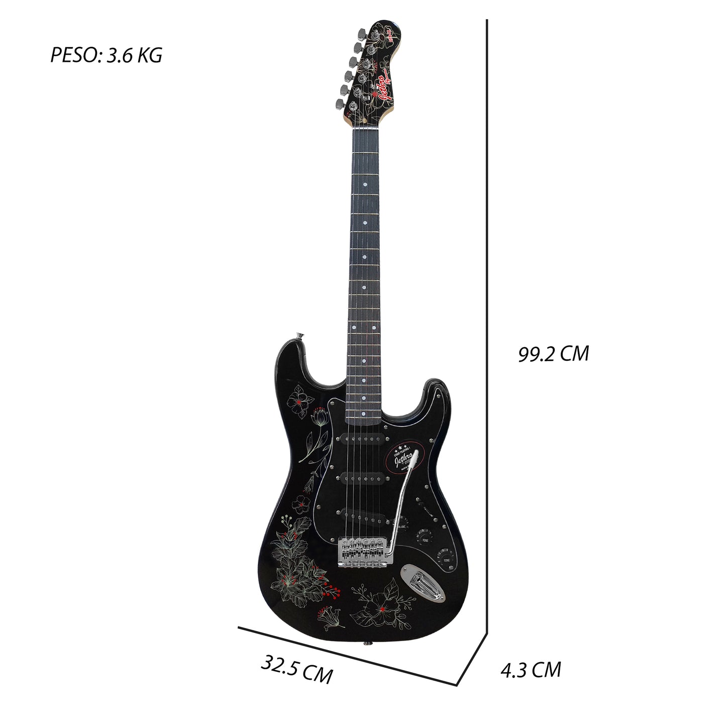 Guitarra Electrica Jethro Series By Steelpro 078-lx