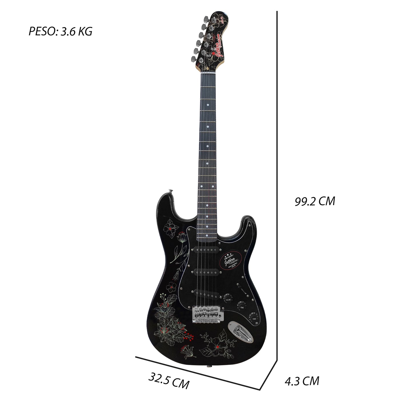 Paquete Guitarra Electrica Jethro 078-SK Series By Steelpro
