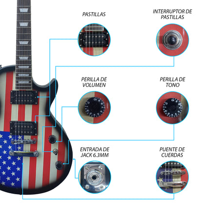 Guitarra Electrica Jethro Series By Steelpro 079-lx