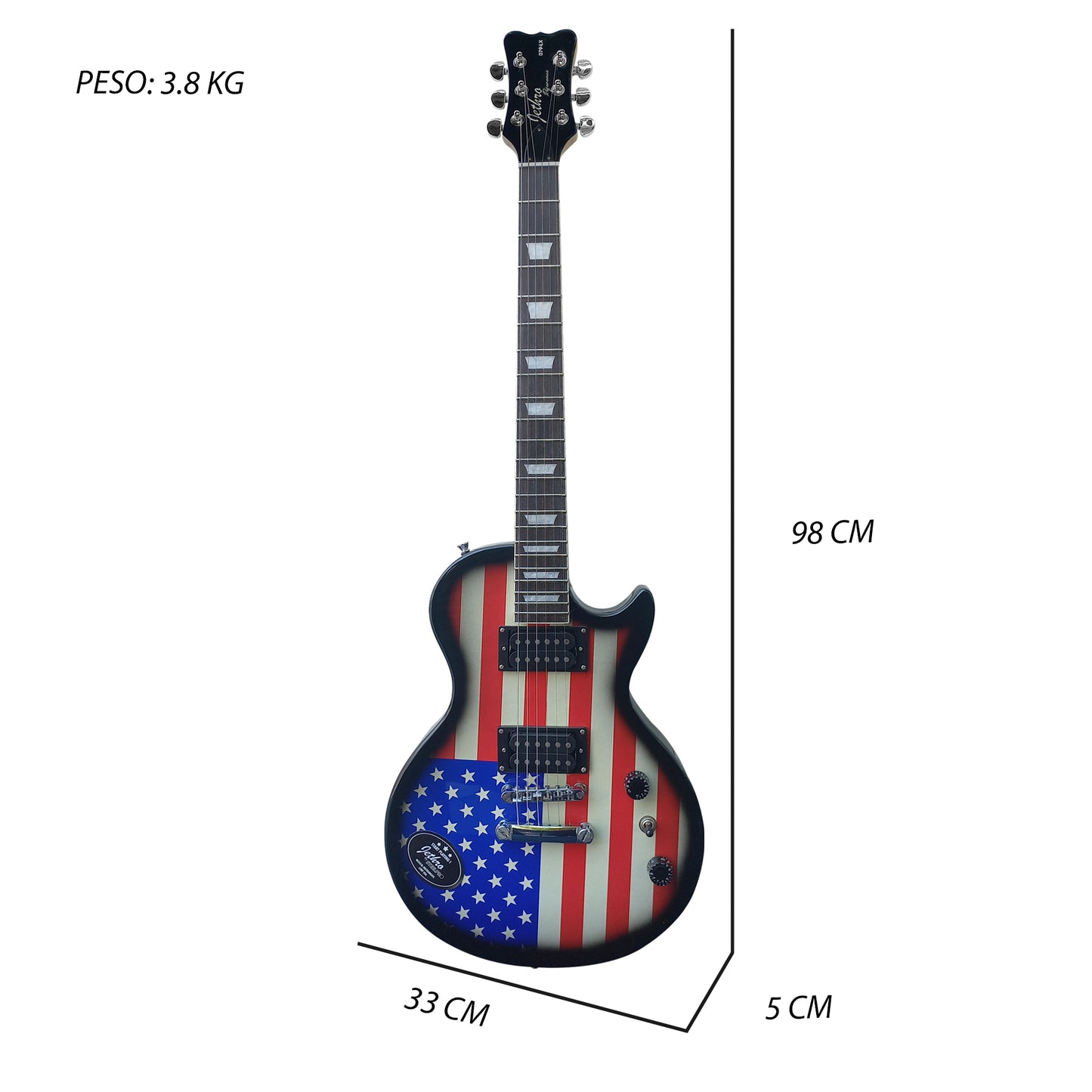 Guitarra Electrica Jethro Series By Steelpro 079-lx