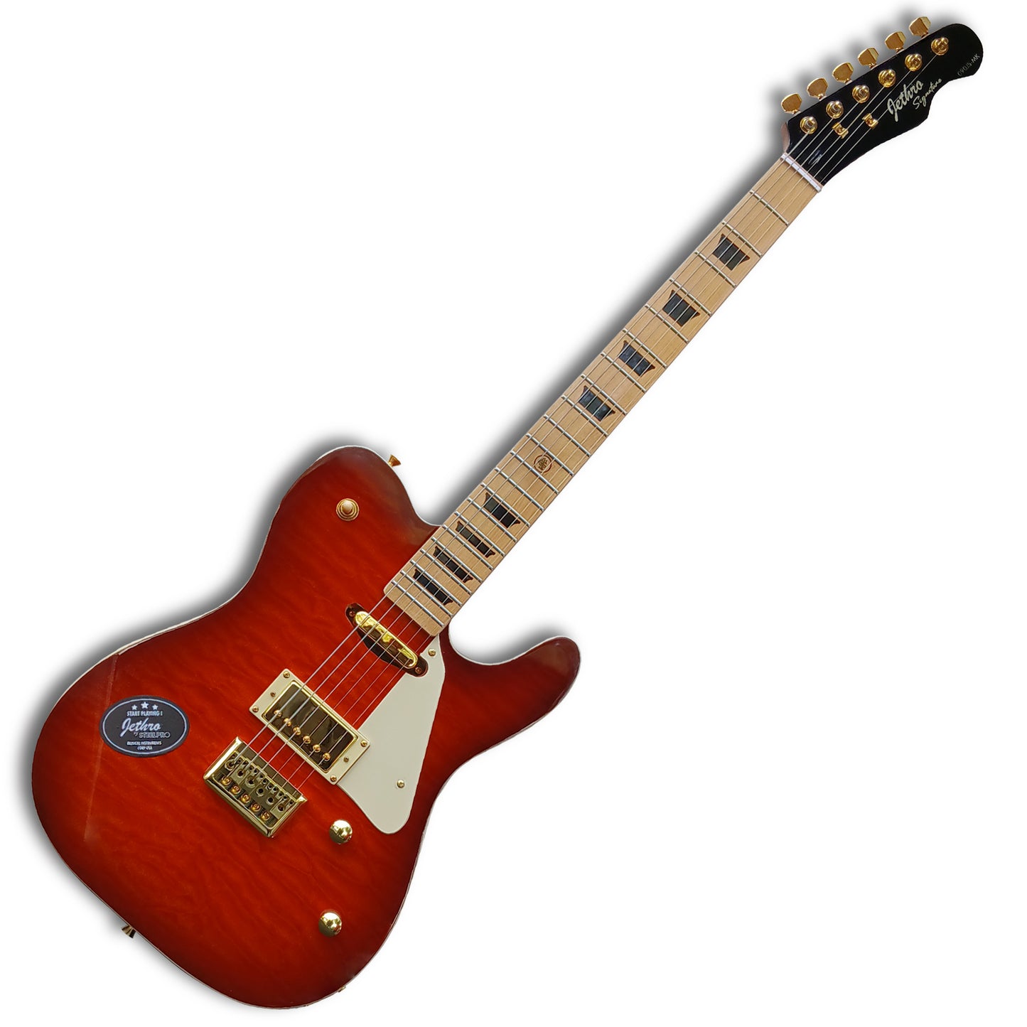 Guitarra Edición Limitada 090 Js-mk By Steelpro 50 Unidades Diestro Miel Maple