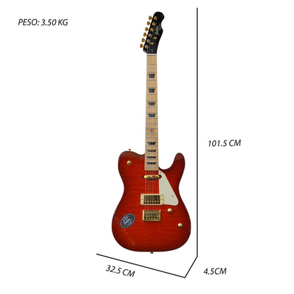 Guitarra Edición Limitada 090 Js-mk By Steelpro 50 Unidades Diestro Miel Maple