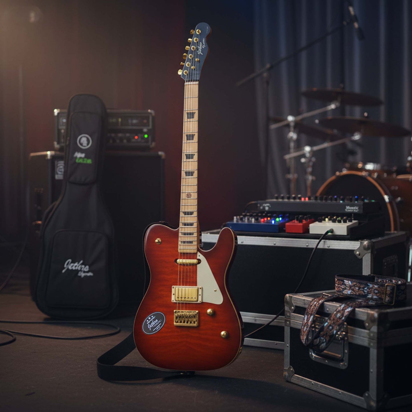 Guitarra Edición Limitada 090 Js-mk By Steelpro 50 Unidades Diestro Miel Maple