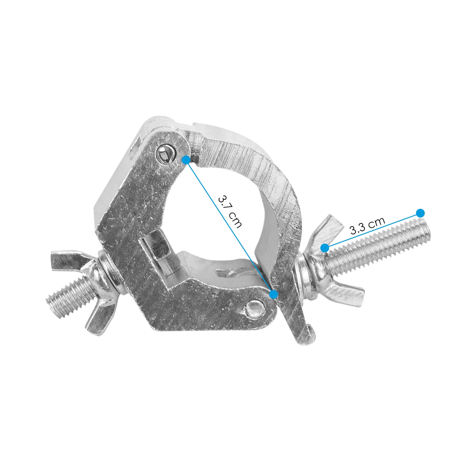 Clamp Hamburguesa 1.25 10 Pzas Dj Estructura Luces Aluminio