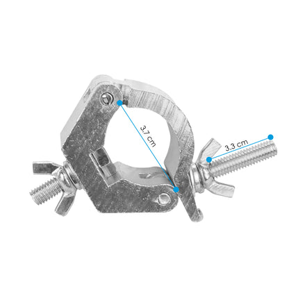 Clamp Hamburguesa 1.25 10 Pzas Dj Estructura Luces Aluminio