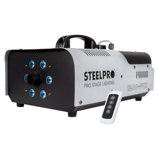 Maquina Humo Dmx 1200w Led Rgb Control Inalambrico Steelpro