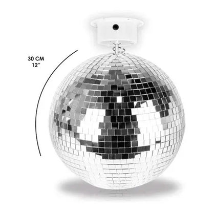 Bola Disco De Espejos Motorizada Steelpro 30cm