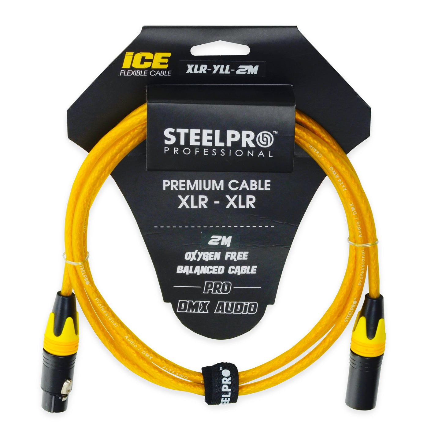 Cable Xlr 2m Balanceado Steelpro Xlr-yll-2m Plug-jack Profes
