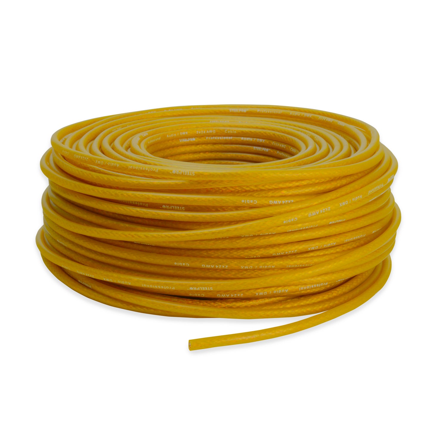 Cable Xlr 100m Balanceado Steelpro Cbl-ice-yll Dmx Microfono