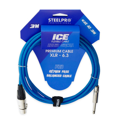 Cable Para Microfono Profesional 3m Hembra-plug 6.3 Steelpro